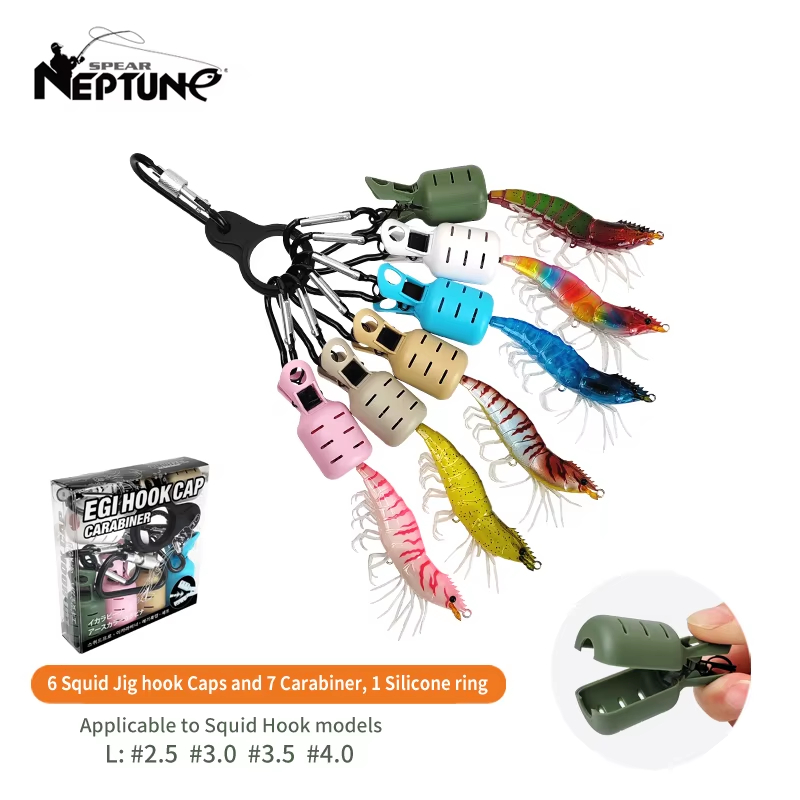 Fishing Hook Jig - 6 adet Renkli Kalamar Jig Kancası
