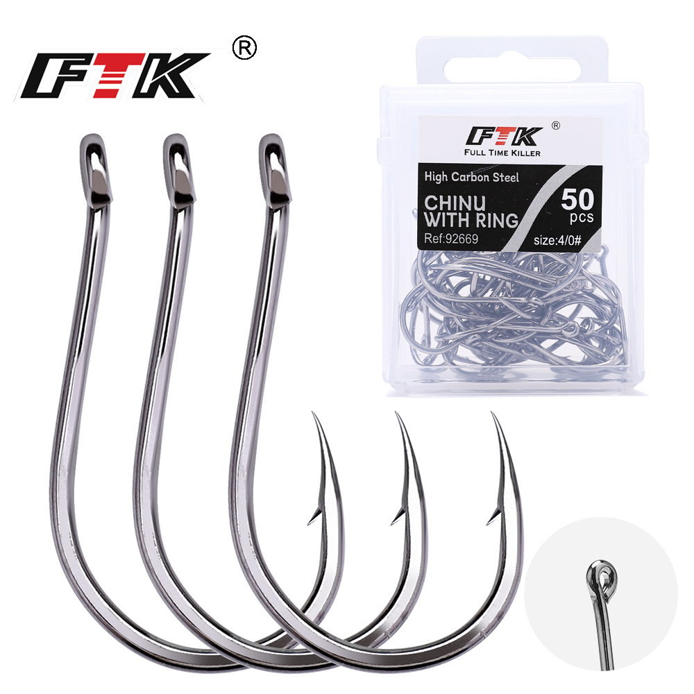 Fishing Hook Barbless - FTK CHINU Halka Çengelli Balık Olta